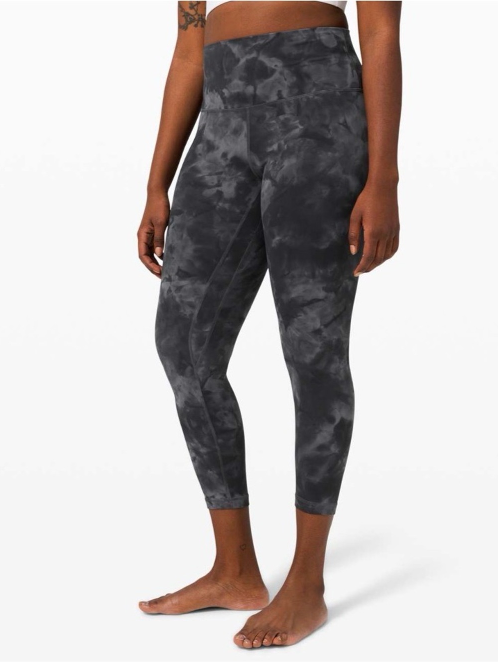 #226 Lululemon Align 25” Diamond Dye Pitch Grey Graphite Grey Size 2